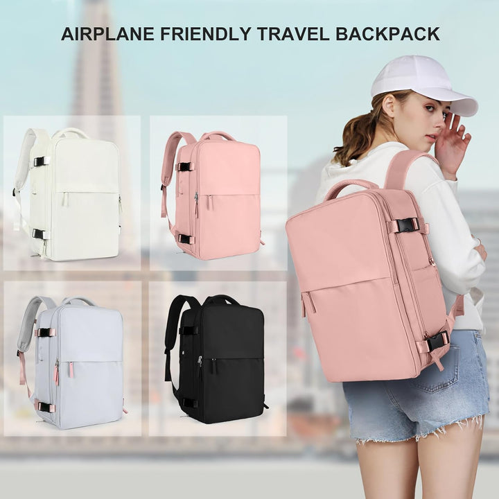 coowoz Mochila de mano para mujeres y hombres, mochila de viaje apr...