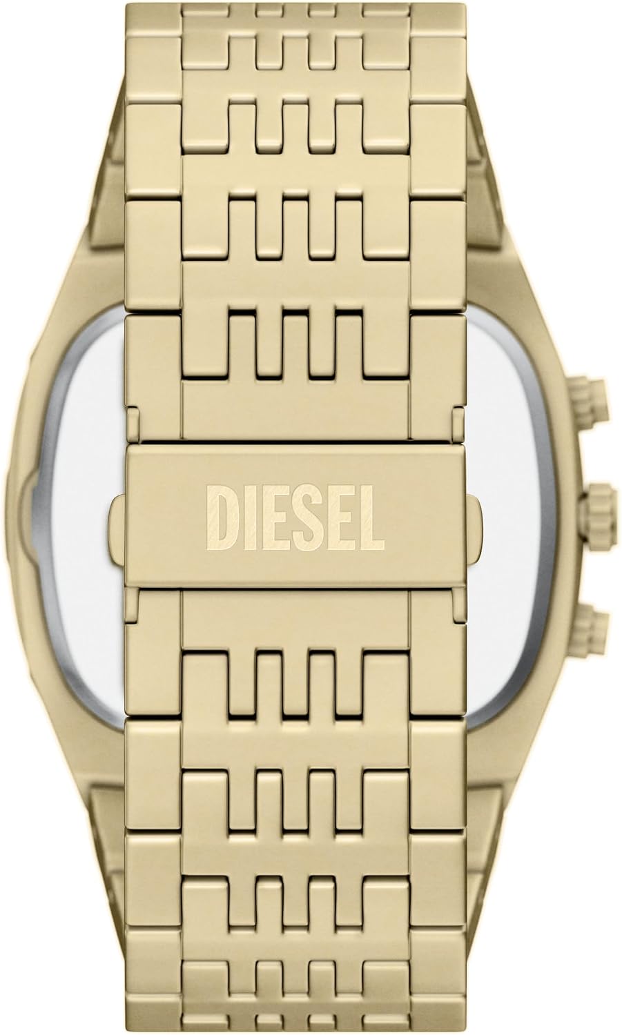 Reloj para hombre Diesel Spiked Cushion Chronograph de acero inoxidable tono dorado (Modelo: DZ4718)