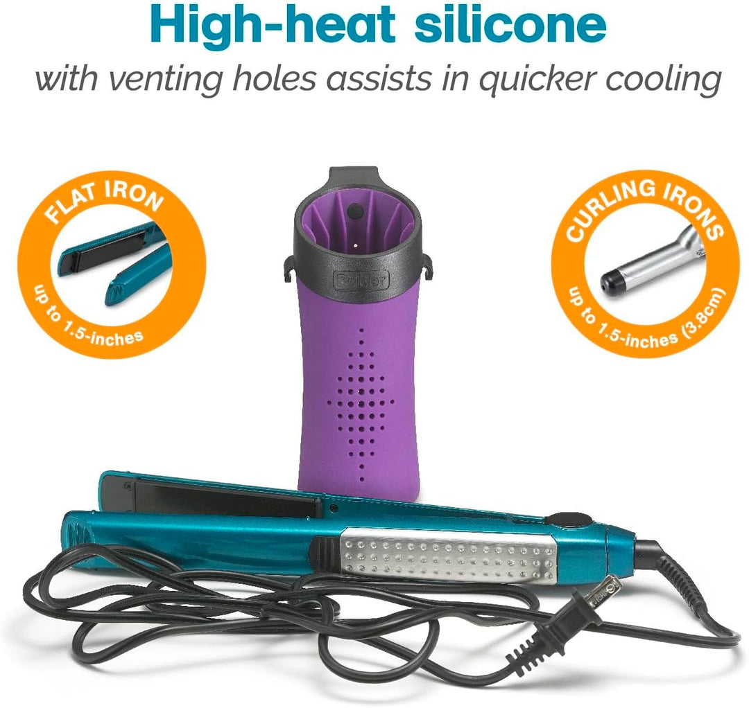 Polder - Funda de silicona resistente al calor para plancha plana,...