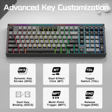 AULA Hero 99 - Teclado con cable para juegos, teclado de efecto Hal...