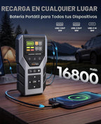 YaberAuto arrancador portátil del salto del coche 6000A con el escáner OBD2
