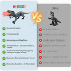Juguetes de dinosaurio a control remoto para niños de 3-5, 5-7, 8-12, 10-12, juguete electrónico RC T Rex Dino robot para niños, los mejores regalos de Navidad y cumpleaños para niños de 6, 7, 8, 9, 10, 11 y 12 años (color: azul)
