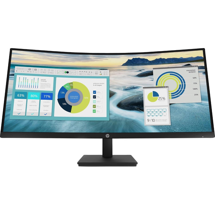 HP Monitor USB-C curvado P34hc G4 - Pantalla WQHD de 34 pulgadas (3...