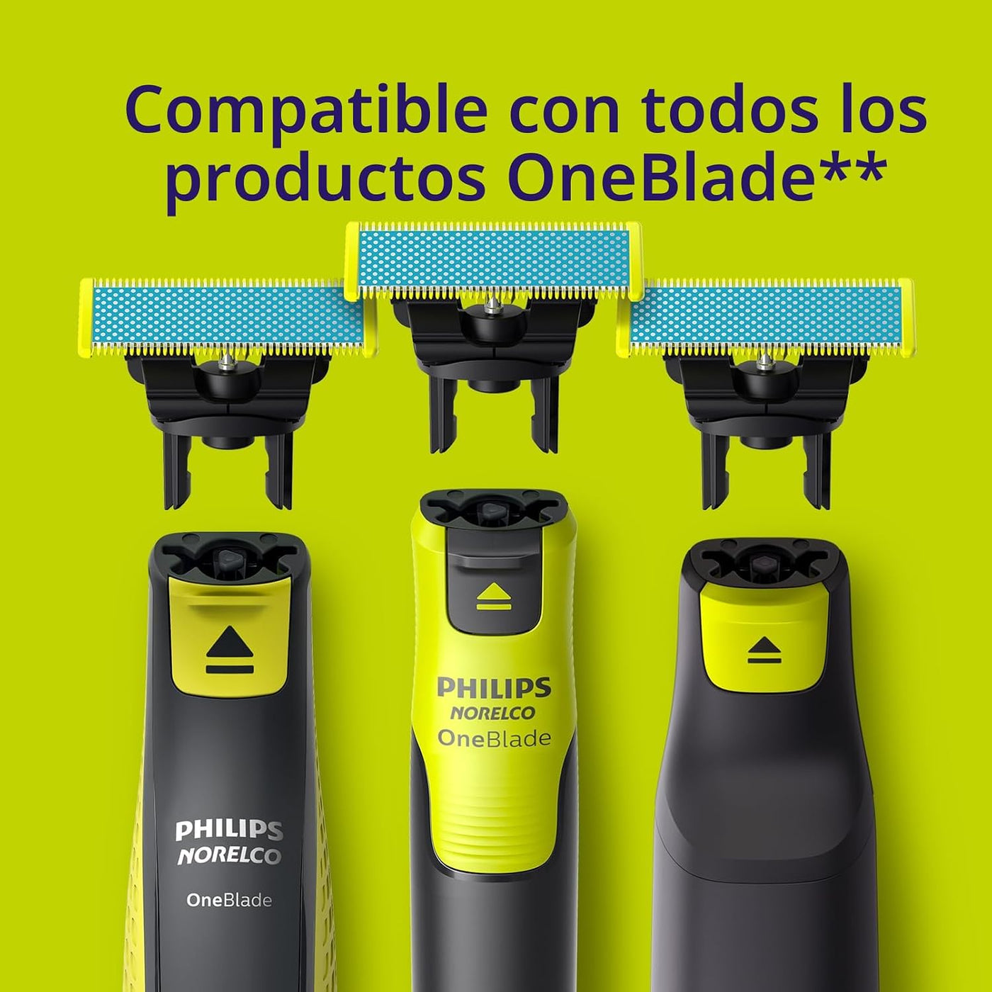 Philips Norelco OneBlade Cuchilla antifricción, Cuchilla de repuest...