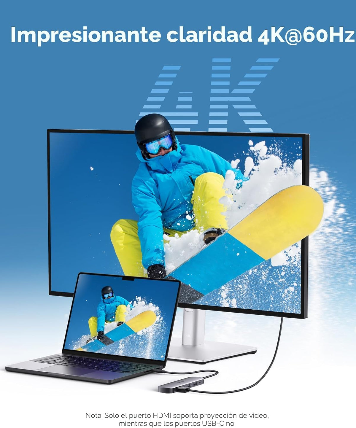 Anker, A83D2, hub USB 3.0 de 3 puertos
