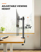 Ergear Soporte de monitor único para pantallas de 13 a 32 pulgadas
