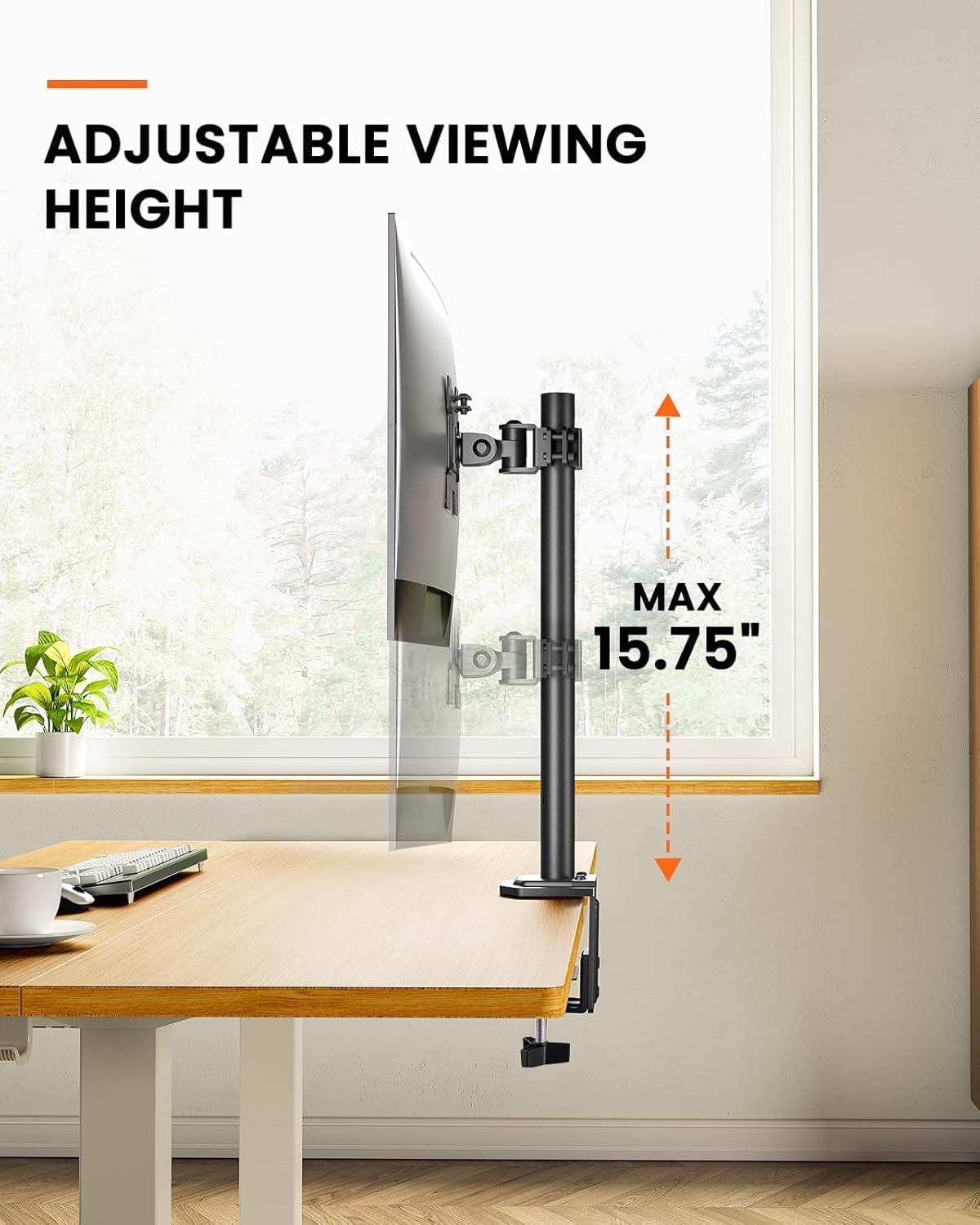 Ergear Soporte de monitor único para pantallas de 13 a 32 pulgadas
