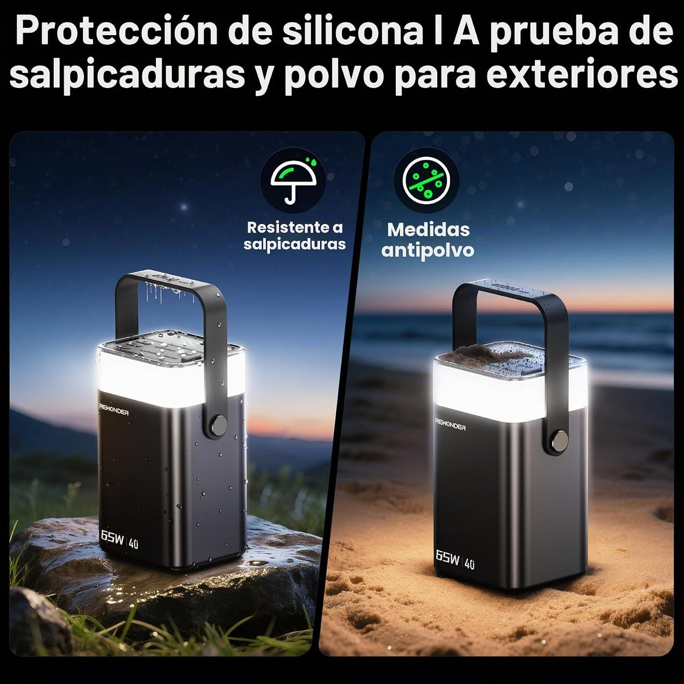 65W Banco de energía 40000mAh portátil cargador portátil batería -...