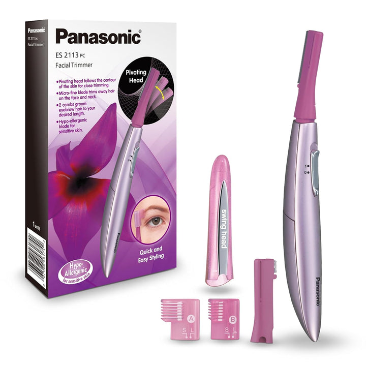 Panasonic Removedor de vello facial para mujer y recortador de ceja...