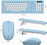 Combo silencioso de teclado y mouse inalámbricos para oficina y hog...