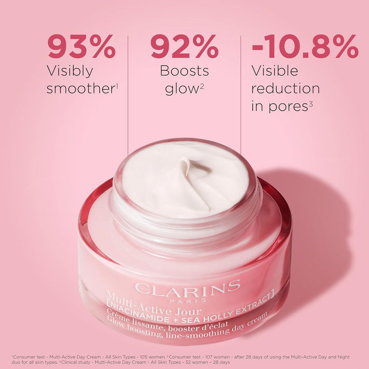 Clarins Hidratante de día multiactivo con niacinamida | Suaviza las...