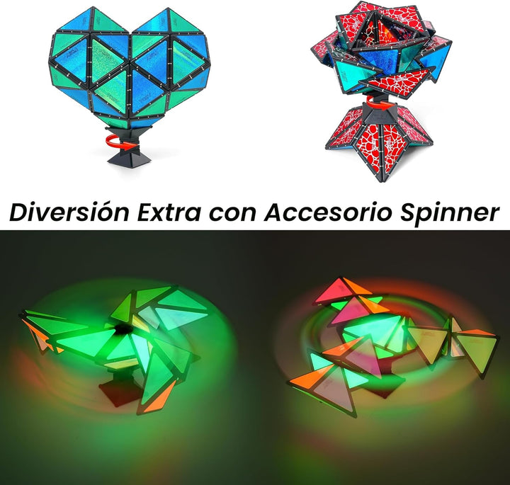 TOSY Pirámide Magnética de Piedra - 1 Cubo se Transforma en 1 Billó...
