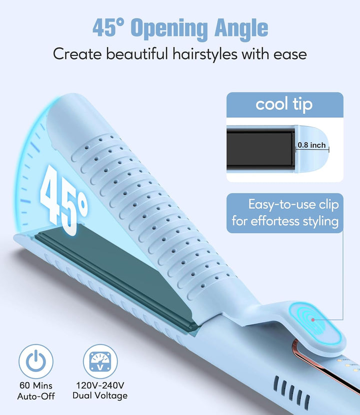 Farery Chill Set - Plancha rizadora de aire suave: aire suave para...