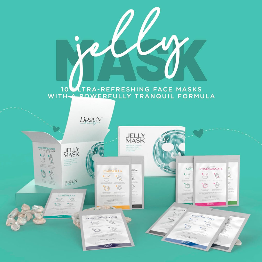 BRÜUN Juego de 10 mascarillas de gelatina despegables NEO, 10 trata...