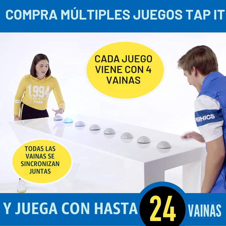 Fotorama Tap It - Juego de luz de reacción inalámbrica, juego de 4...