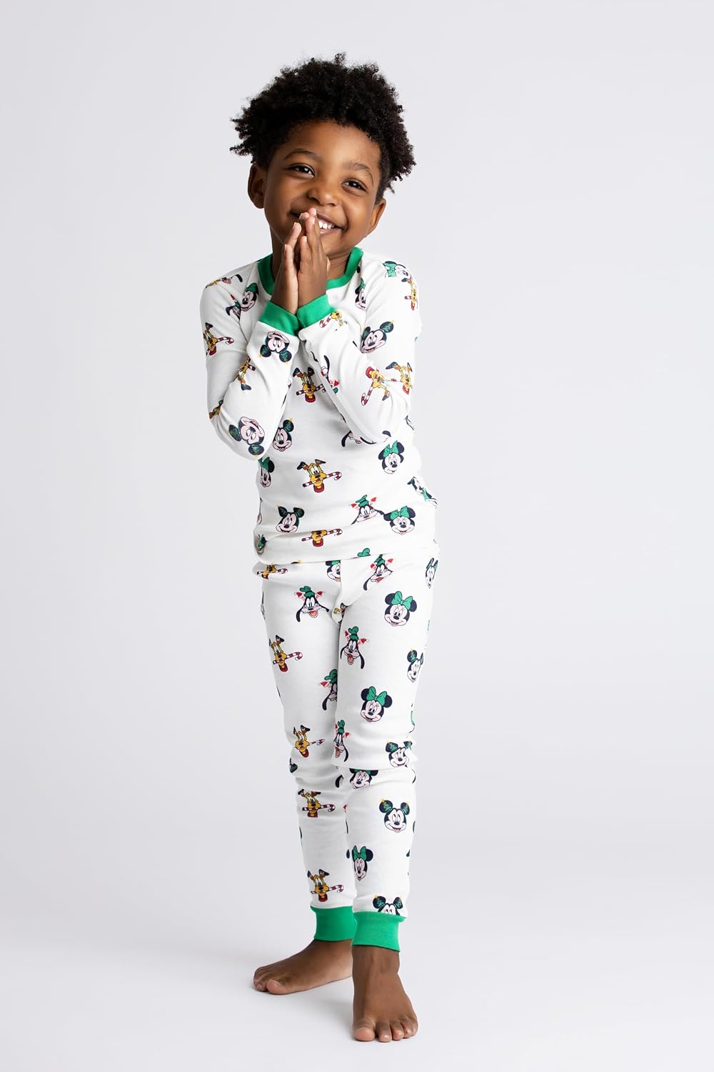 Monica + Andy - Juego de pijama de dos piezas para niños pequeños y bebés, 100% ropa de algodón orgánico para niños y niñas, pijamas para niños