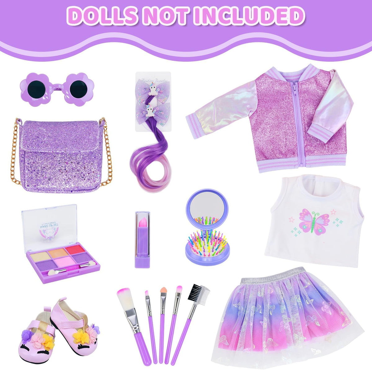 Ropa y accesorios de maquillaje para muñecas americanas de