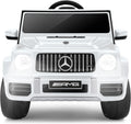 Mercedes-Benz AMG G63 - Coche eléctrico con licencia para niños, auto de paseo con control de padres, auto eléctrico G Wagon para niños, arranque suave, aviso de batería baja, Bluetooth, luces