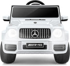 Mercedes-Benz AMG G63 - Coche eléctrico con licencia para niños, auto de paseo con control de padres, auto eléctrico G Wagon para niños, arranque suave, aviso de batería baja, Bluetooth, luces
