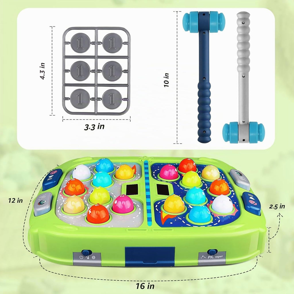 WAYKEE Whack Game Topo, regalo de juguete para niños y niñas de 3 a 12 años