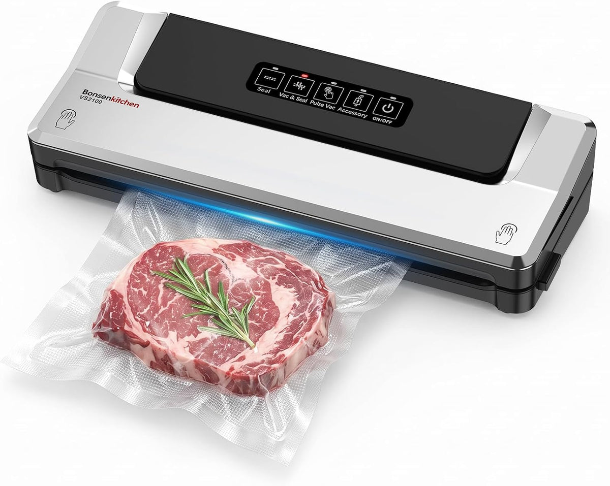 Bonsenkitchen - Máquina selladora al vacío, múltiples modos para la