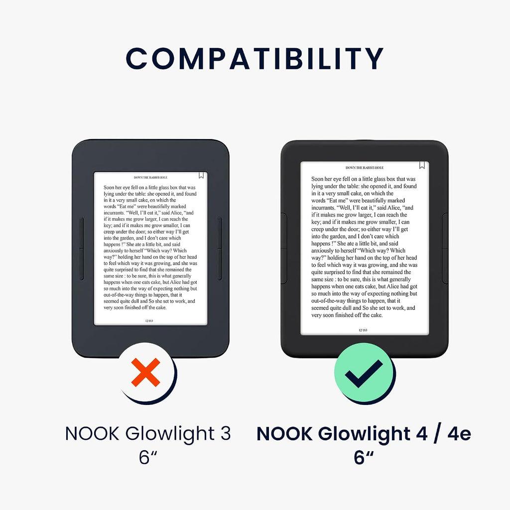 kwmobile Funda Compatible con Barnes & Noble Nook Glowlight 4 / 4e - Funda para eReader - Naturaleza Cósmica Azul/Gris/Negro