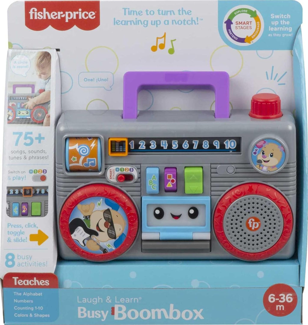 Fisher-Price Juguete para bebé Laugh & Learn Busy Boombox