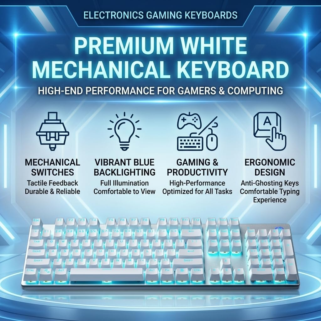 HP GK400F Teclado mecánico con cable para juegos, USB con cable de...