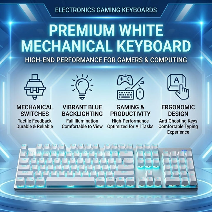 HP GK400F Teclado mecánico con cable para juegos, USB con cable de...