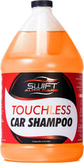 Swift - Champú para lavado de autos sin contacto (1 galón), no requiere cepillado, jabón de coche de alta espuma, para trabajo pesado, detergente automotriz para cañón de espuma, funciona en
