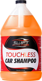 Swift - Champú para lavado de autos sin contacto (1 galón), no requiere cepillado, jabón de coche de alta espuma, para trabajo pesado, detergente automotriz para cañón de espuma, funciona en