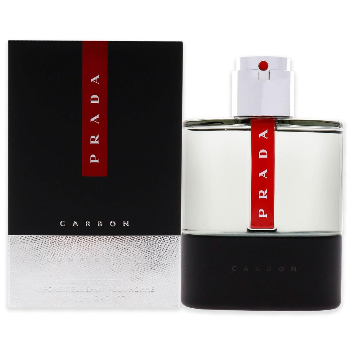 Spray Prada Luna Rossa Carbon Eau De Toilette 100Ml, Multi, 3.4 onzas