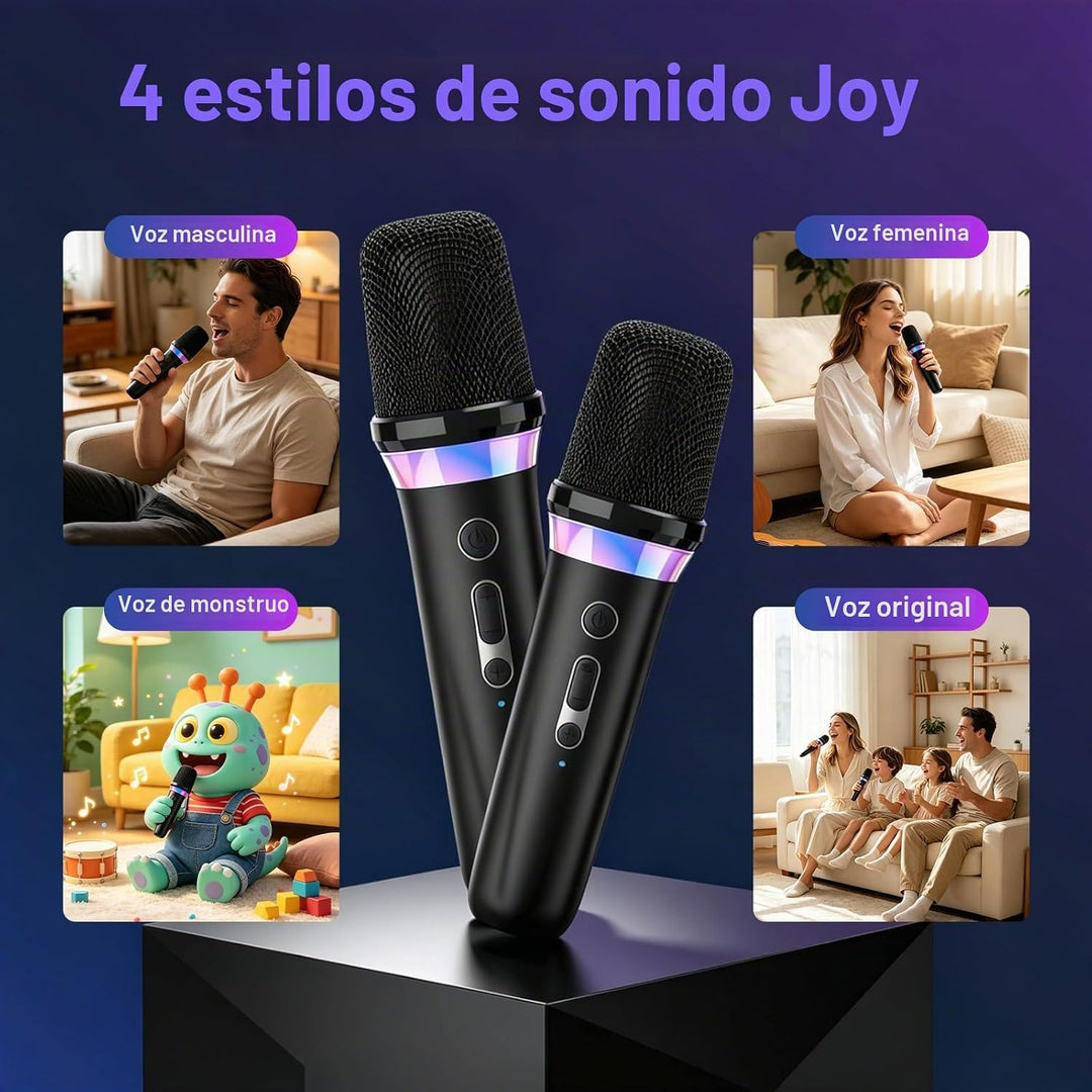 Myxtren Micrófono de karaoke para automóvil, micrófono dinámico rec...
