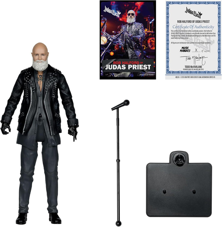 McFarlane Toys - Figura de acción de Rob Halford (Judas Priest) de...