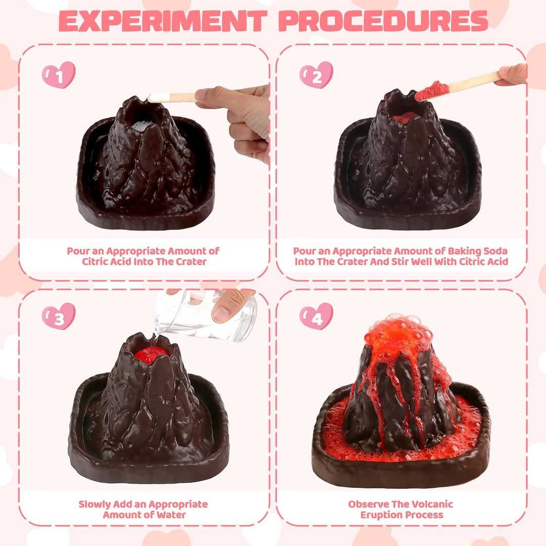 Kit de ciencia de volcán grande para el día de San