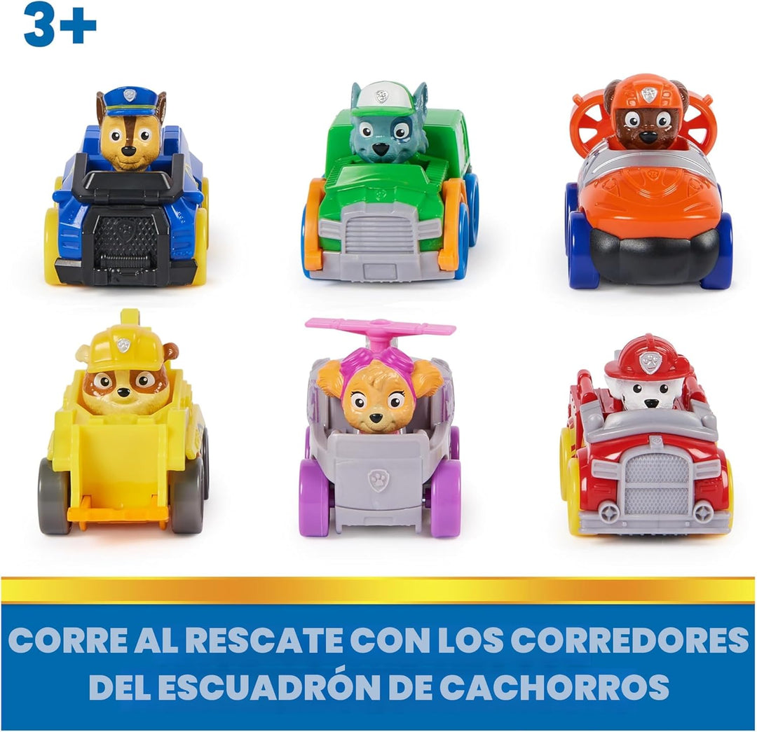 Paw Patrol: Pup Squad Racers, juego de regalo de vehículos de 6 pie...
