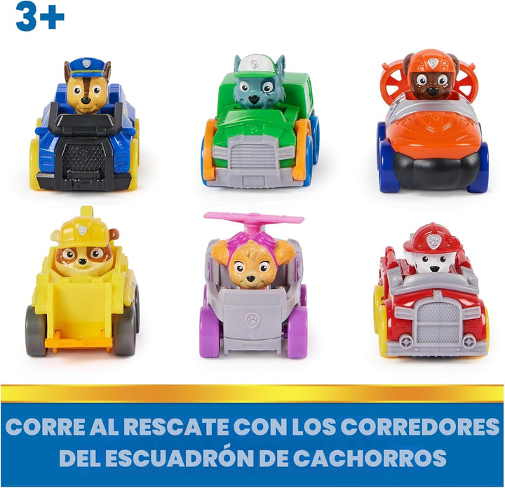 Paw Patrol: Pup Squad Racers, juego de regalo de vehículos de 6 pie...