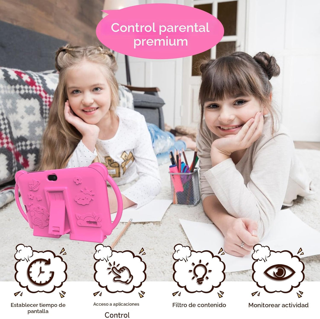 PEICHENG Tableta para Niños de 7 Pulgadas Android 12.0 para Niños P...