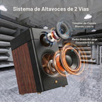 HiVi-Swans Altavoces pasivos para estantería D3.1 MKII, par de altavoces domésticos de 2 vías de 6.5 pulgadas, necesita amplificador o receptor para funcionar