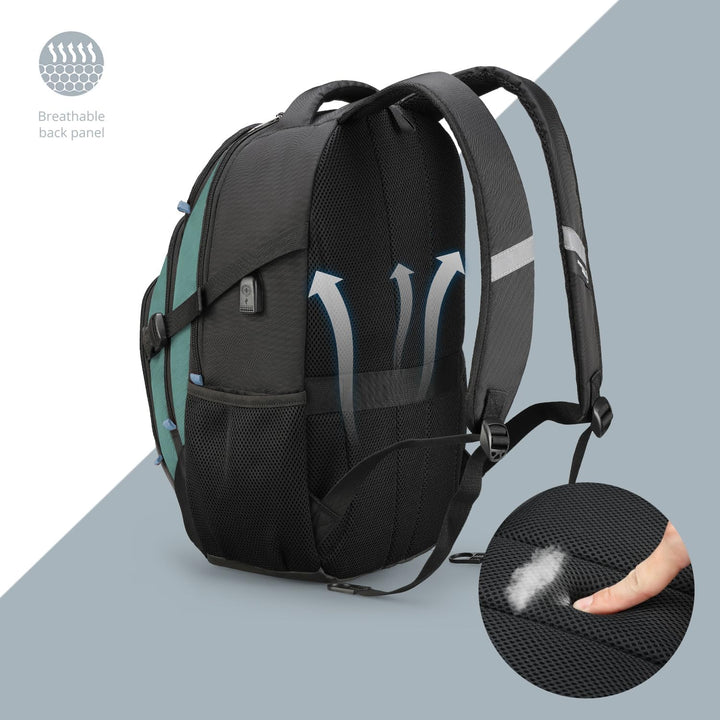 swissdigital Mochila para portátil de viaje de negocios, para hombr...
