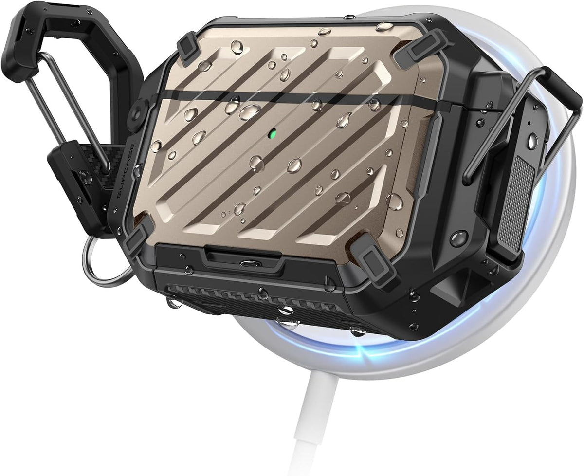 SUPCASE Funda para AirPods Pro 3 con IP68 impermeable, cerradura y