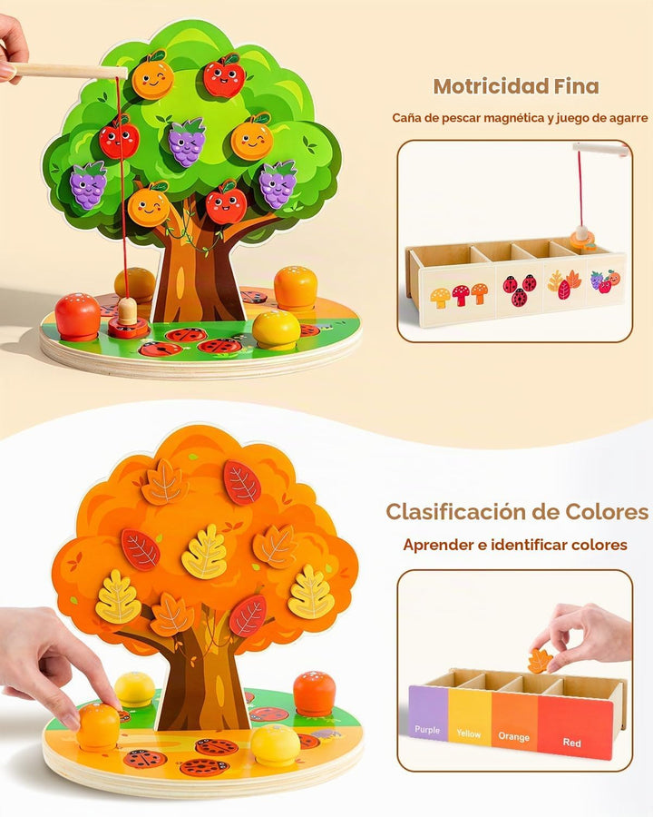 Juguete de clasificación de madera Montessori para niños de 3 a 5 a...