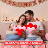 PullCrease 48 almohadas de felpa en forma de corazón para