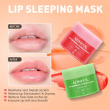 Juego de 12 mascarillas nocturnas para labios, tratamiento labial d...