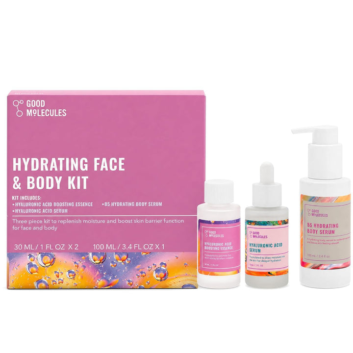 Good Molecules Juego de cajas hidratantes para rostro y cuerpo \u20...