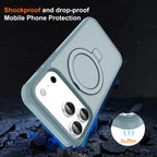 Funda compatible con iPhone 17 Pro Max con Soporte, Verde AzulTurquesa