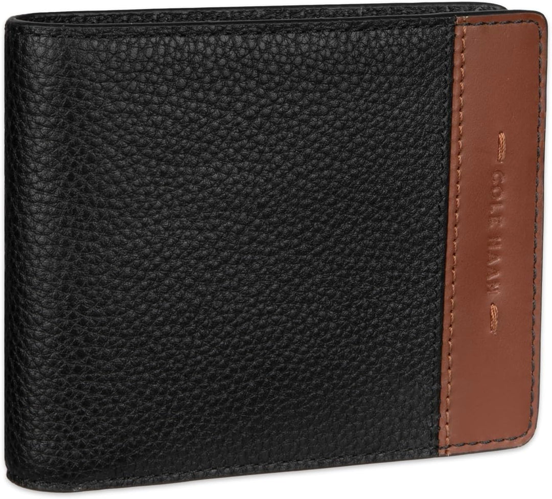 Cartera de cuero RFID para hombre de Cole Haan, plegable diaria