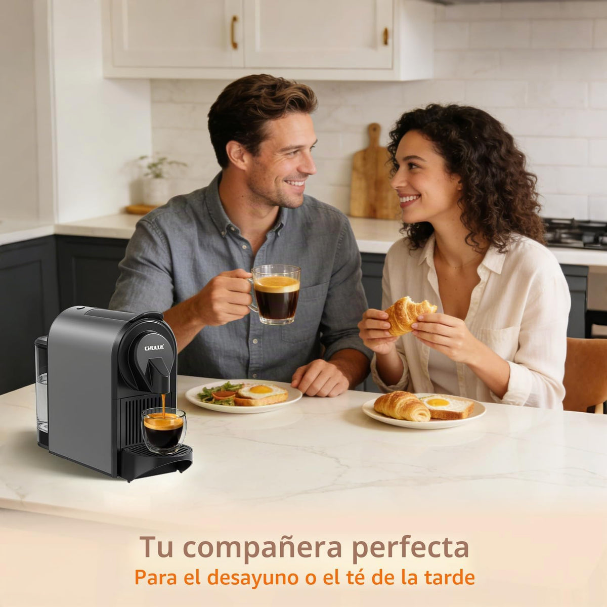 CHULUX Bafè-Pro Cafetera Espresso para cápsulas Nes Pod, bomba de alta presión de 20