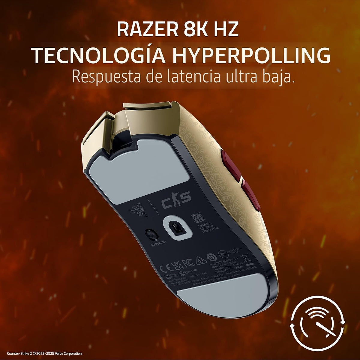 Razer Viper V3 Pro \u2013 Ratón inalámbrico para juegos Esports: Si...