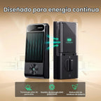 DESLOC Cerradura inteligente solar V150 Plus, cerrojo de WiFi con
